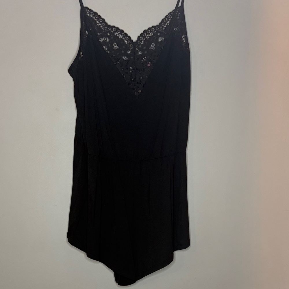 Victoria's Secret Black Lace Chemise